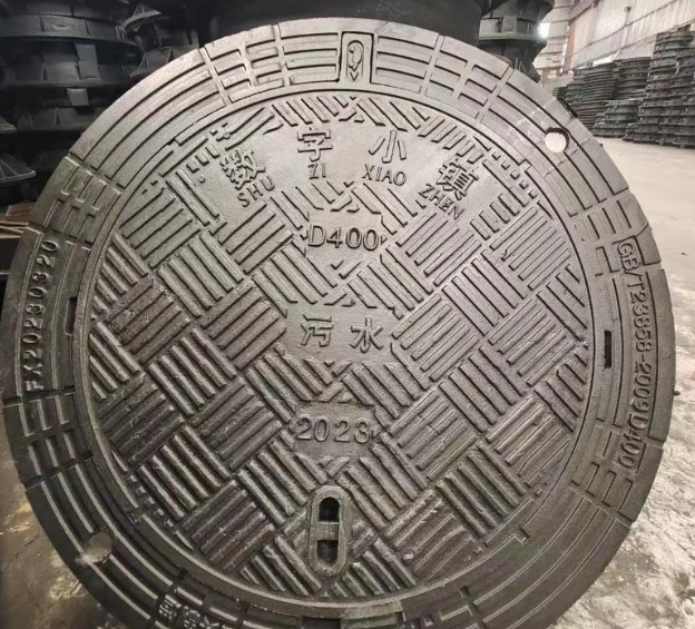 南吕镇球墨铸铁防沉降井盖展示